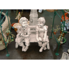 Country Boy & Girl on Bench Country Boy & Girl on Bench