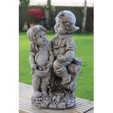 Boy & Girl on Gate
