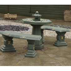 Japanese Painted Patio Set