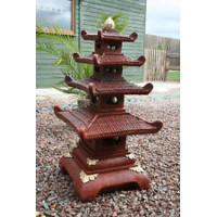 Four Tier Painted Pagoda