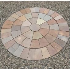 3.0m Raj Blend Indian Sandstone Circle 3.0m Raj Blend Indian Sandstone Circle