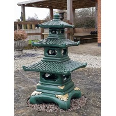 Three Tier Pagoda Green